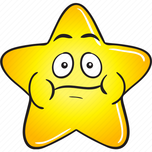 Cartoon, emoji, gold, smiley, star icon - Download on Iconfinder