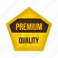 badge, banner, certificate, gold, premium, quality, star 