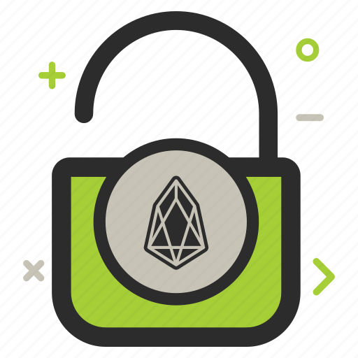 Crypto, currency, eos, eoscoin, lock, money, secure icon - Download on Iconfinder
