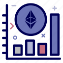 crypto, currency, ethereum, ethereumcoin, graph, money, progress