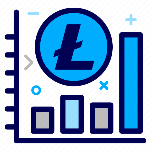 Crypto, currency, graph, lite, litecoin, money, progress icon - Download on Iconfinder