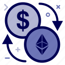 convert, crypto, currency, dollar, ethereum, ethereumcoin, money