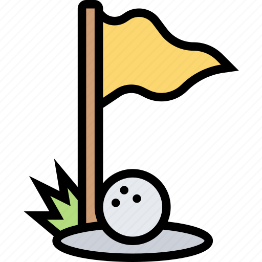 Flag, hole, game, golf, sport icon - Download on Iconfinder
