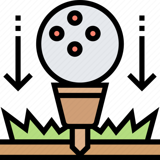 Tees, golf, ball, game, sport icon - Download on Iconfinder