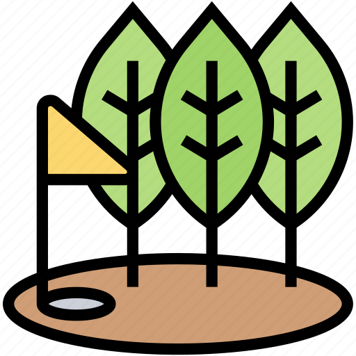 Forest, golf, field, landscape, trees icon - Download on Iconfinder