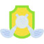 badge, golf, club, stick, sports, shield, and, competition 