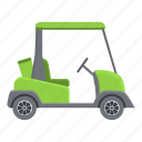 green, golf, cart 