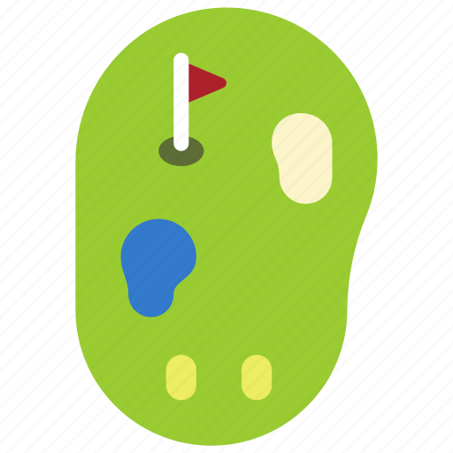 Golf, hole, birds, eye, sport, course icon - Download on Iconfinder