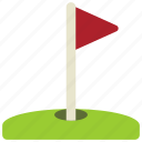 golf, hole, flag, sport, pin, course