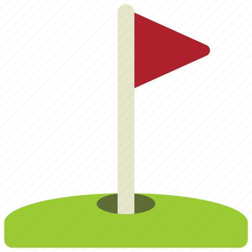 Golf, hole, flag, sport, pin, course icon - Download on Iconfinder