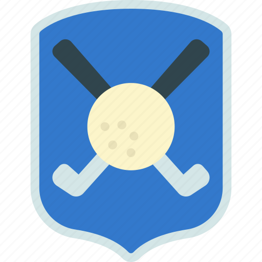 Golf, shield, logo, sport, prestige, course icon - Download on Iconfinder