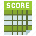 score, card, sport, scoring, golf