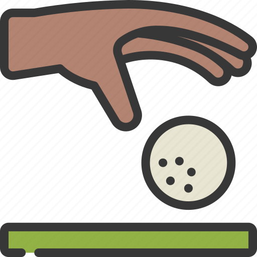 Drop, golf, ball, sport, hand, penalty icon - Download on Iconfinder