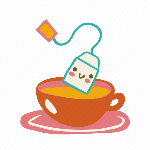 Bag, hot, drink, cup, cute, tea icon - Download on Iconfinder