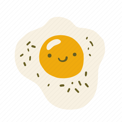 Egg, morning, breakfast, omelette, scrambled, cute, eggs icon - Download on Iconfinder
