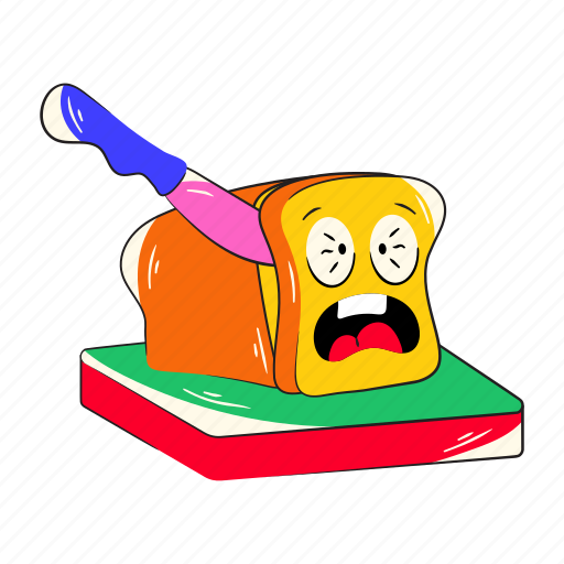 Cutting bread, slicing bread, loaf bread, baked bread, bread icon - Download on Iconfinder
