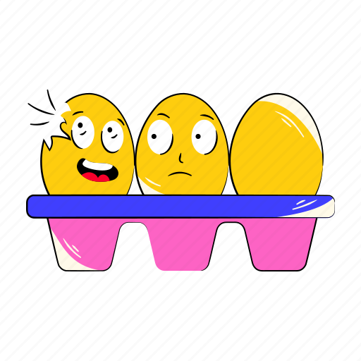 Egg box, egg carton, egg container, egg tray, eggs icon - Download on Iconfinder