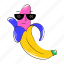 cute banana, cool banana, banana fruit, banana, happy banana 