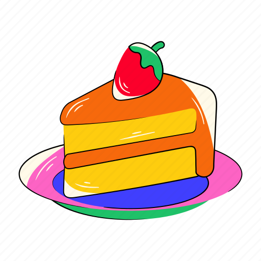 Cake slice, pie slice, cake piece, cake dessert, pastry icon - Download on Iconfinder