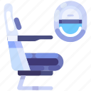 seat, window, plane, flight, fly, airport, travel, service