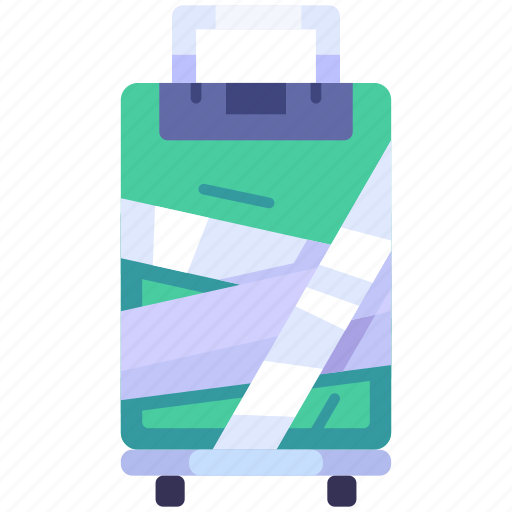 Wrapping, baggage, luggage, pack, package, airport, flight icon - Download on Iconfinder