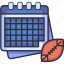 calendar, match, schedule, date, ball, american football, sport, rugby, football club 
