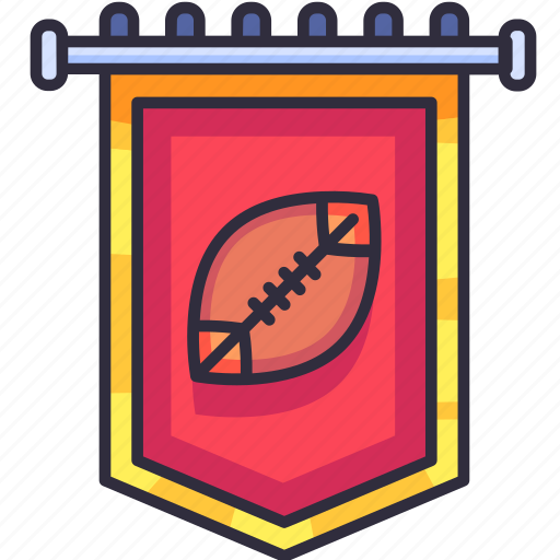 Pennant, flag, banner, medal, award, american football, sport icon - Download on Iconfinder