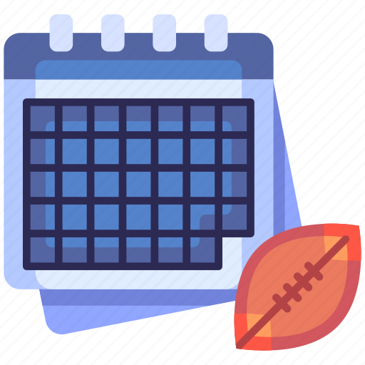 Calendar, match, schedule, date, ball, american football, sport icon - Download on Iconfinder