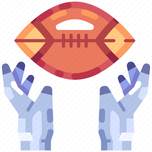Catching, ball, rugby, gloves, catch, american football, sport icon - Download on Iconfinder