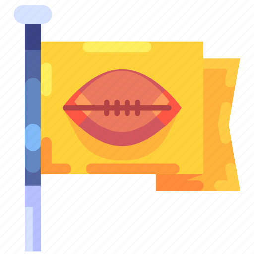 Flag, match, marker, sign flag, equipment, american football, sport icon - Download on Iconfinder