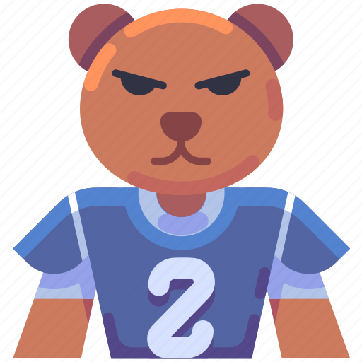 Mascot, character, creature, doll, bear, american football, sport icon - Download on Iconfinder