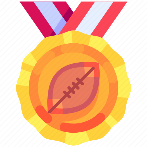 Medal, winner, match, award, badge, american football, sport icon - Download on Iconfinder