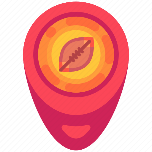 Pin, location, stadium, match, schedule, american football, sport icon - Download on Iconfinder