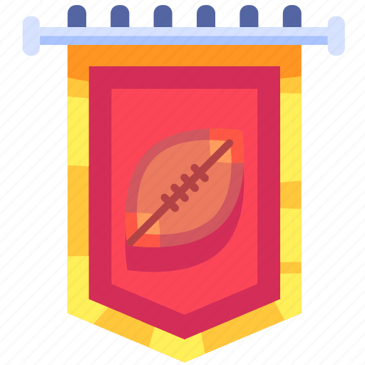 Pennant, flag, banner, medal, award, american football, sport icon - Download on Iconfinder