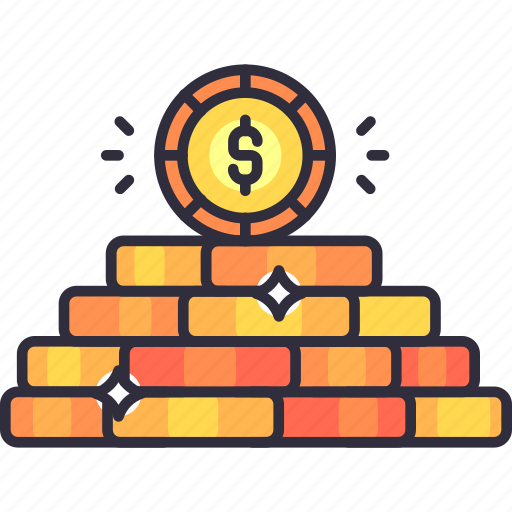Business, finance, company, coins, investment, pile of money, savings icon - Download on Iconfinder
