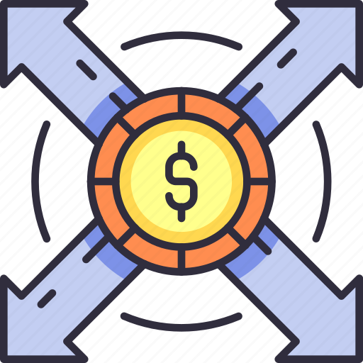 Business, finance, company, direction, expansion, money, investment icon - Download on Iconfinder