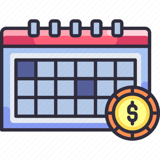 Business, finance, company, instalment, due date, calendar, money icon - Download on Iconfinder