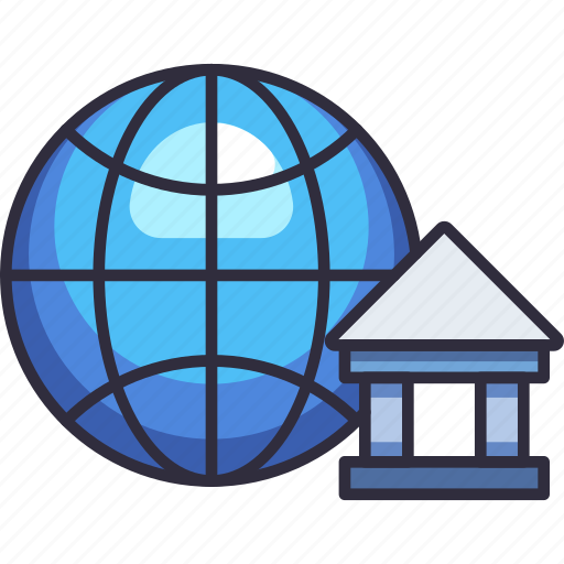 Business, finance, company, international banking, global, bank, building icon - Download on Iconfinder