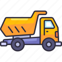 construction, architecture, construction tools, dump truck, truck, dumper, vehicle