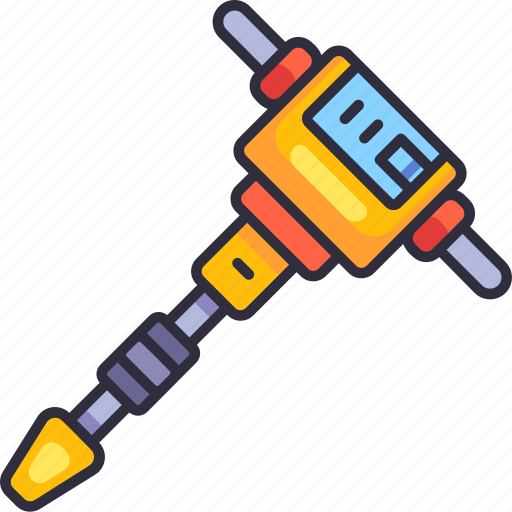 Construction, architecture, construction tools, jack hammer breaker, jack hammer, hydraulic, equipment icon - Download on Iconfinder