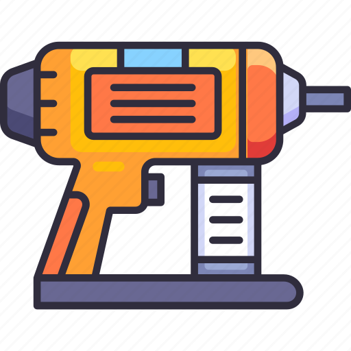 Construction, architecture, construction tools, nail gun, repair, equipment, builder icon - Download on Iconfinder