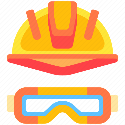 Construction, architecture, construction tools, helmet, glass, engineer, safety icon - Download on Iconfinder