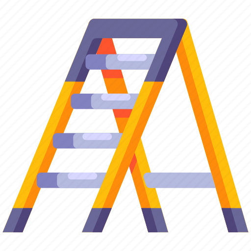 Construction, architecture, construction tools, ladder, stairs, equipment, up icon - Download on Iconfinder