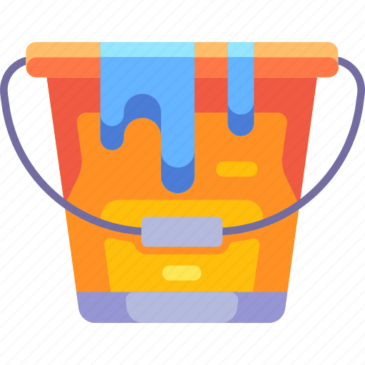 Construction, architecture, construction tools, paint bucket, painting, paint basket, paint jar icon - Download on Iconfinder