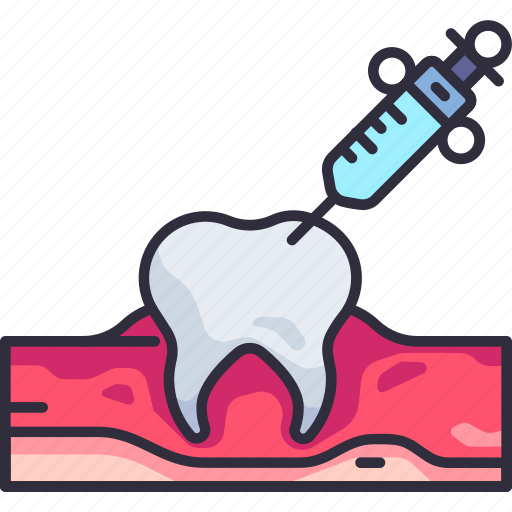 Dentistry, dental, dentist, anesthesia, injection, surgery, gum icon - Download on Iconfinder