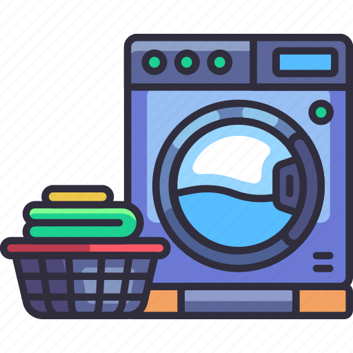 Hotel service, hotel, accommodation, laundry, washing machine, cleaning, clothes icon - Download on Iconfinder