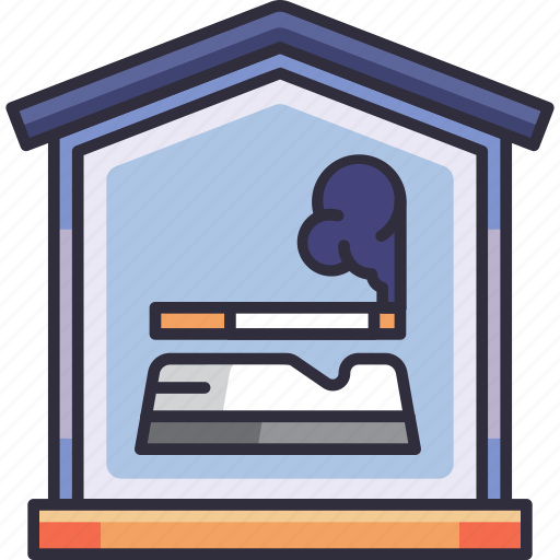 Hotel service, hotel, accommodation, smoking room, smoke, cigarette, room icon - Download on Iconfinder