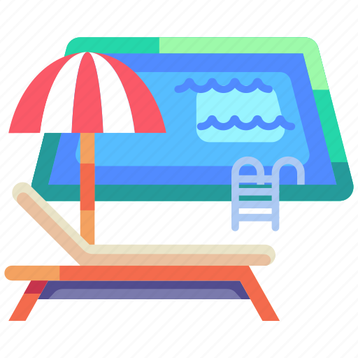 Hotel service, hotel, accommodation, swimming pool, swim, pool, summer icon - Download on Iconfinder