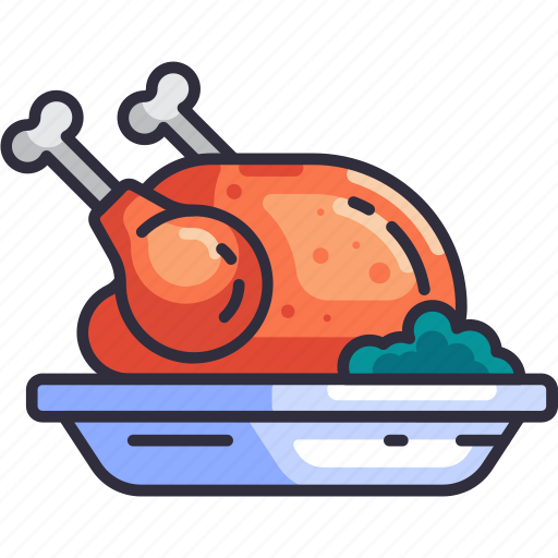 Chicken roast, turkey, chicken, international food, restaurant, food, menu icon - Download on Iconfinder