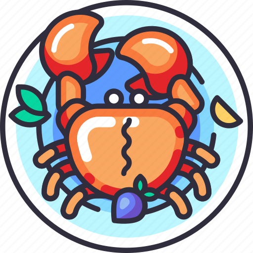 Crab dish, crab, seafood, international food, restaurant, food, menu icon - Download on Iconfinder